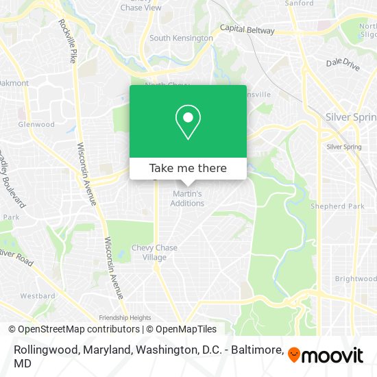 Mapa de Rollingwood, Maryland