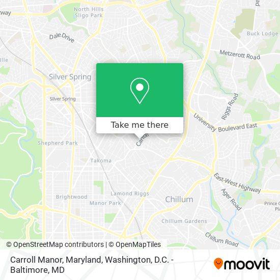 Carroll Manor, Maryland map