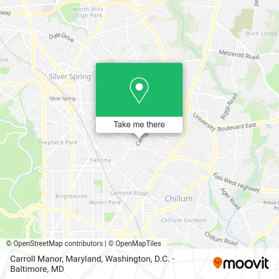 Carroll Manor, Maryland map