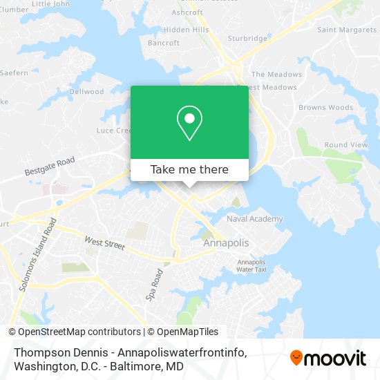 Mapa de Thompson Dennis - Annapoliswaterfrontinfo