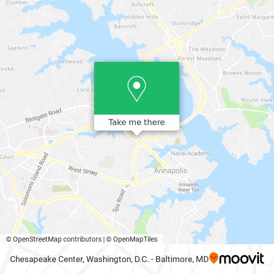 Mapa de Chesapeake Center