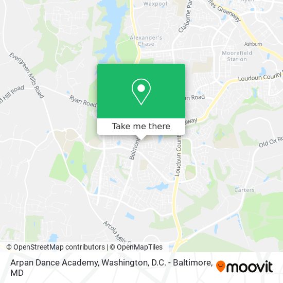 Mapa de Arpan Dance Academy