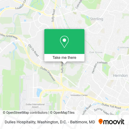Dulles Hospitality map