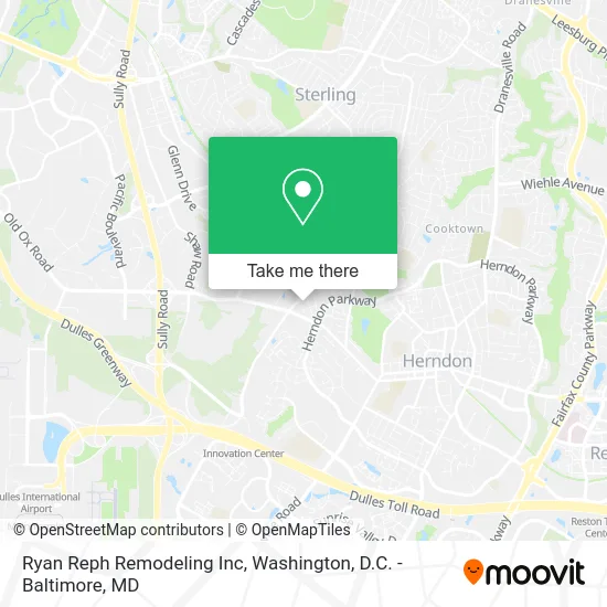 Ryan Reph Remodeling Inc map