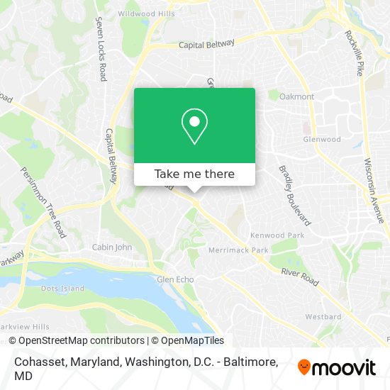 Mapa de Cohasset, Maryland