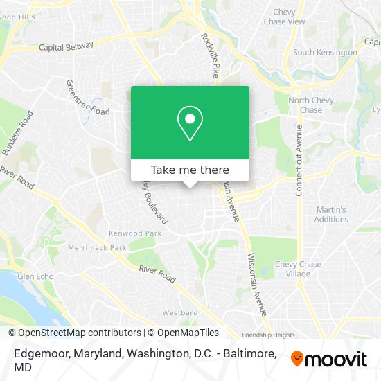 Edgemoor, Maryland map