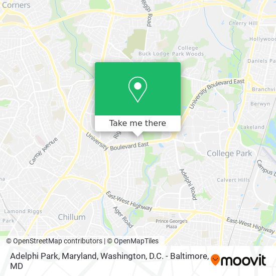 Adelphi Park, Maryland map