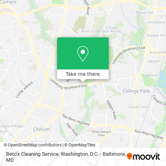 Beto's Cleaning Service map