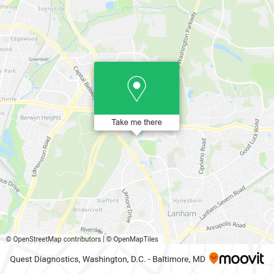 Quest Diagnostics map