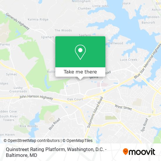 Quinstreet Rating Platform map