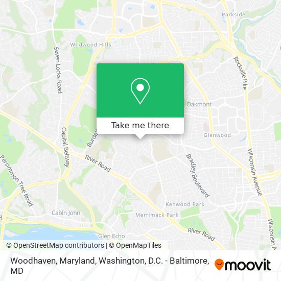 Mapa de Woodhaven, Maryland