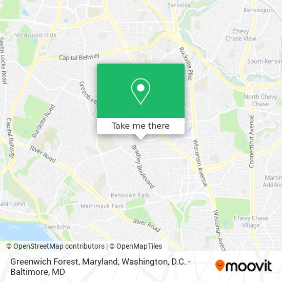Mapa de Greenwich Forest, Maryland