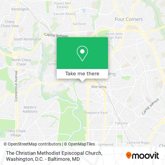 The Christian Methodist Episcopal Church map