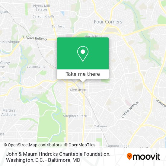 Mapa de John & Maurn Hndrcks Charitable Foundation