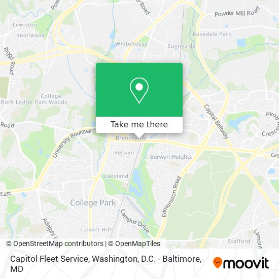 Capitol Fleet Service map