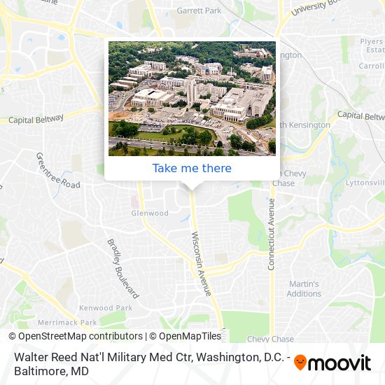 Walter Reed Nat'l Military Med Ctr map