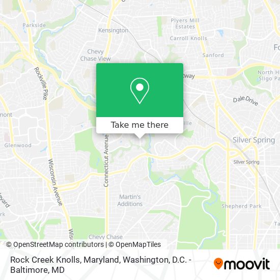 Mapa de Rock Creek Knolls, Maryland