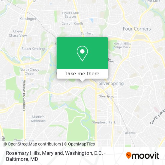 Rosemary Hills, Maryland map