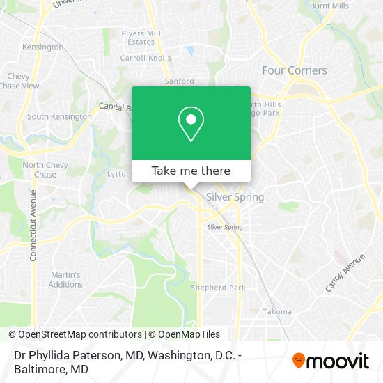 Dr Phyllida Paterson, MD map