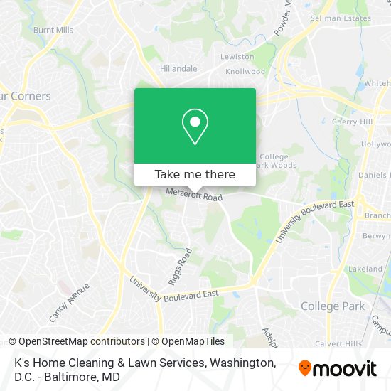 Mapa de K's Home Cleaning & Lawn Services