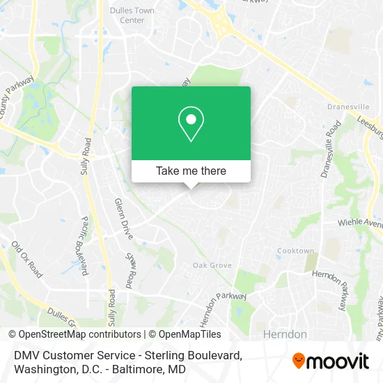 DMV Customer Service - Sterling Boulevard map
