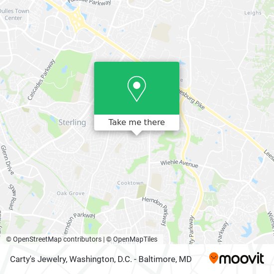 Carty's Jewelry map
