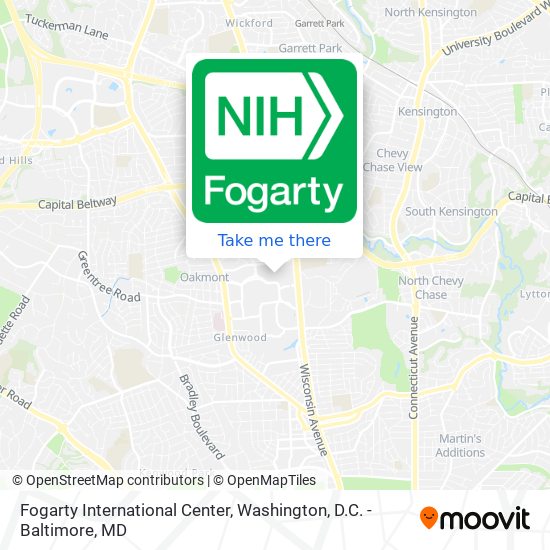 Mapa de Fogarty International Center