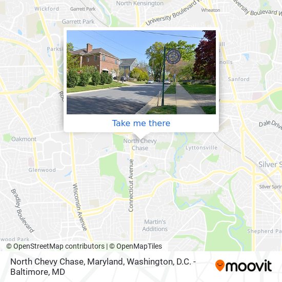 North Chevy Chase, Maryland map