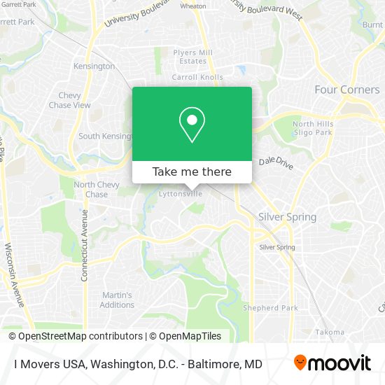 Mapa de I Movers USA