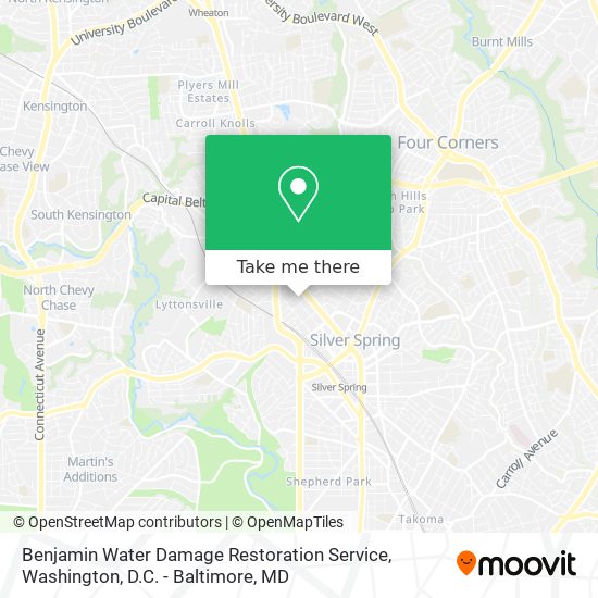 Benjamin Water Damage Restoration Service map