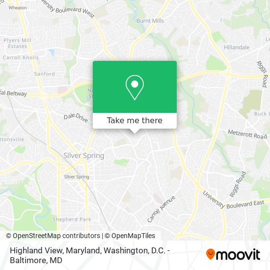 Mapa de Highland View, Maryland
