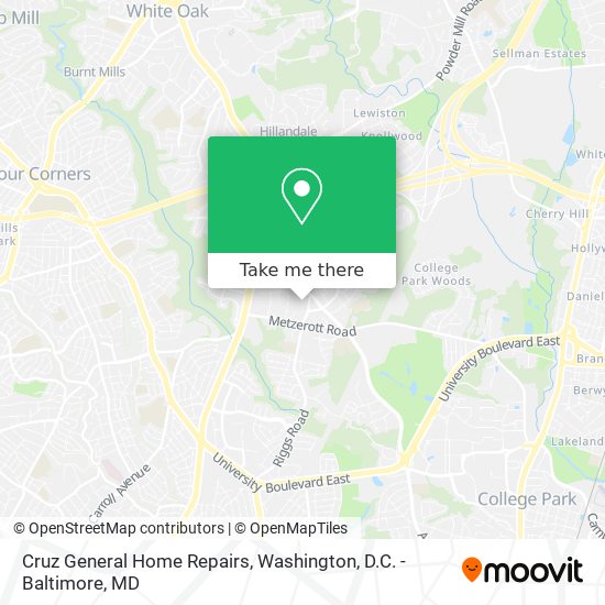 Cruz General Home Repairs map