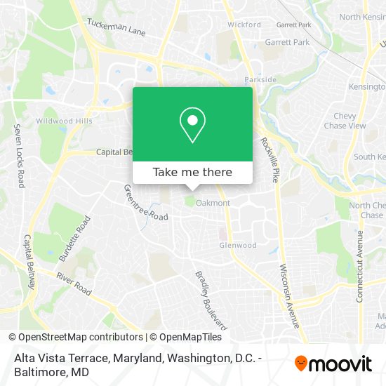 Mapa de Alta Vista Terrace, Maryland