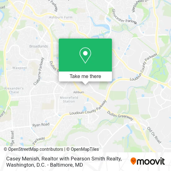 Casey Menish, Realtor with Pearson Smith Realty map