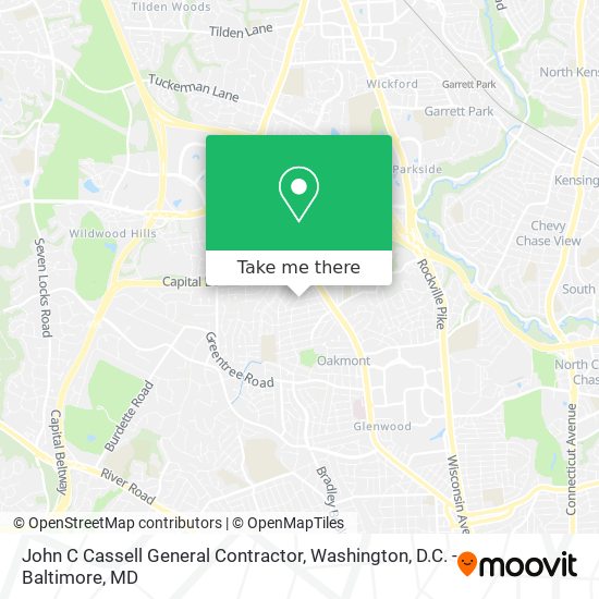 John C Cassell General Contractor map