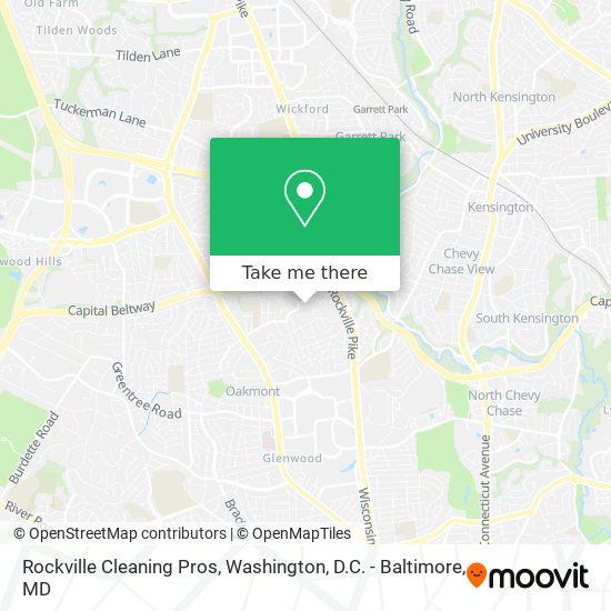 Mapa de Rockville Cleaning Pros