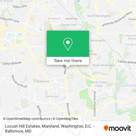 Locust Hill Estates, Maryland map