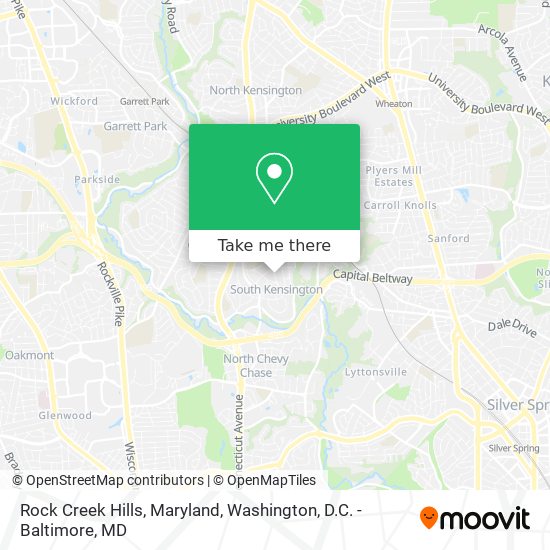 Mapa de Rock Creek Hills, Maryland