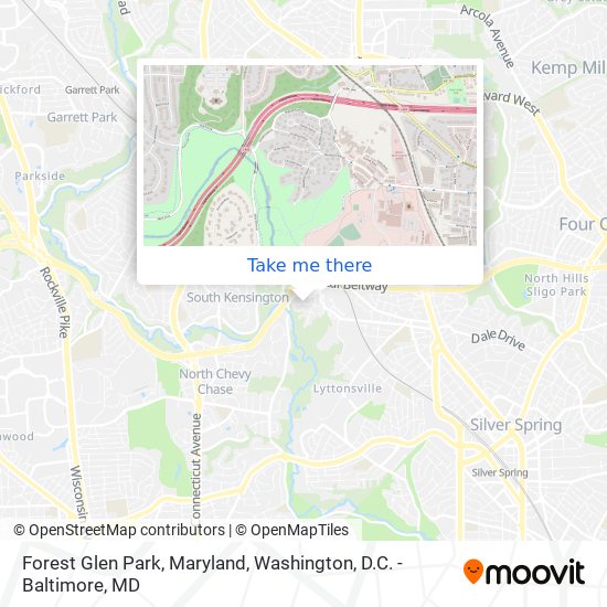 Mapa de Forest Glen Park, Maryland