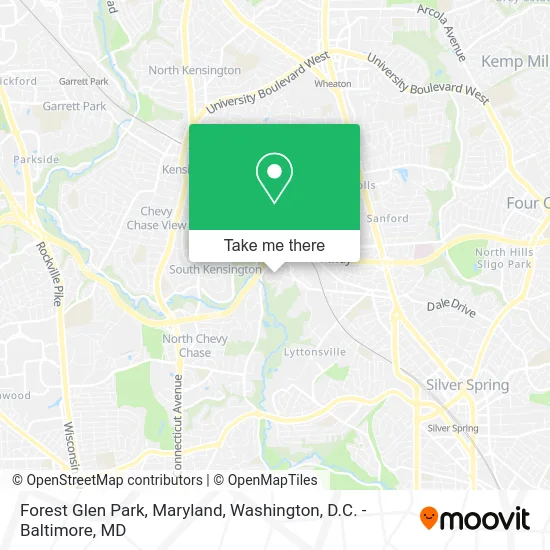 Forest Glen Park, Maryland map