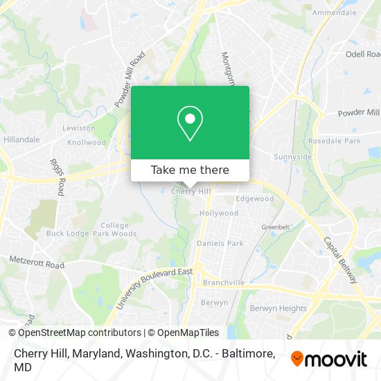 Mapa de Cherry Hill, Maryland
