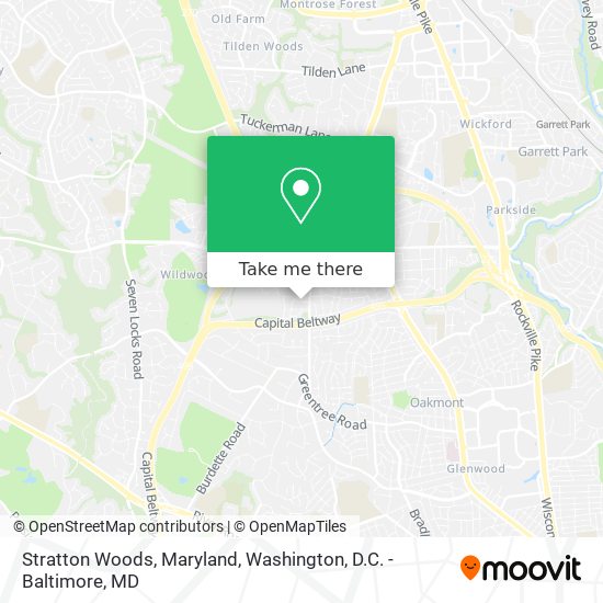 Stratton Woods, Maryland map