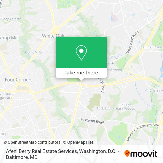 Afeni Berry Real Estate Services map