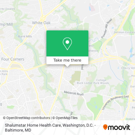 Mapa de Shalumstar Home Health Care