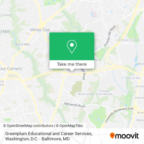 Greenplum Educational and Career Services map