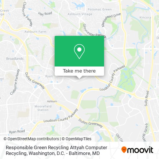 Mapa de Responsible Green Recycling Attyah Computer Recycling