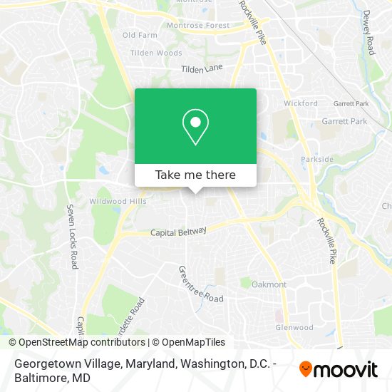 Mapa de Georgetown Village, Maryland