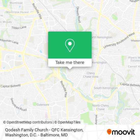 Qodesh Family Church - QFC Kensington map