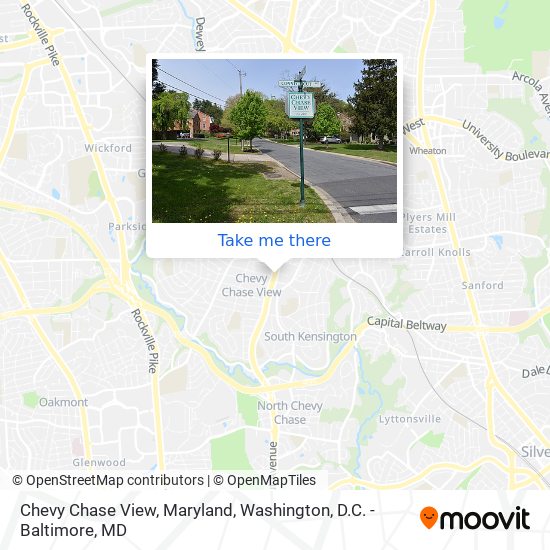 Mapa de Chevy Chase View, Maryland