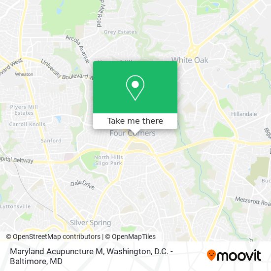 Maryland Acupuncture M map